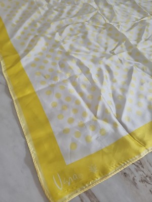 Vera Scarf Yellow Polka Dot Square Ladybug Please Read