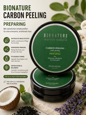 Emmebi BIONATURE Carbon Peeling Preparing   Aktivkohle-Peeling 300 ml