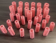 Vintage Wilhold Snap-On 16 Small 13 Medium Pink Hair Rollers Curler USA