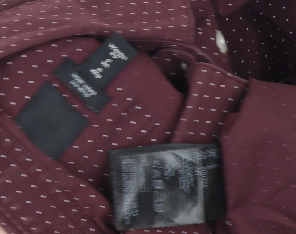 H&M Slim Red Men's Dress Shirt Size S — 第 3/4 张图片