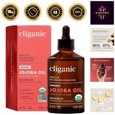 Multipurpose Organic Jojoba Oil 4oz Natural Hypoallergenic Oil for Skin Hair