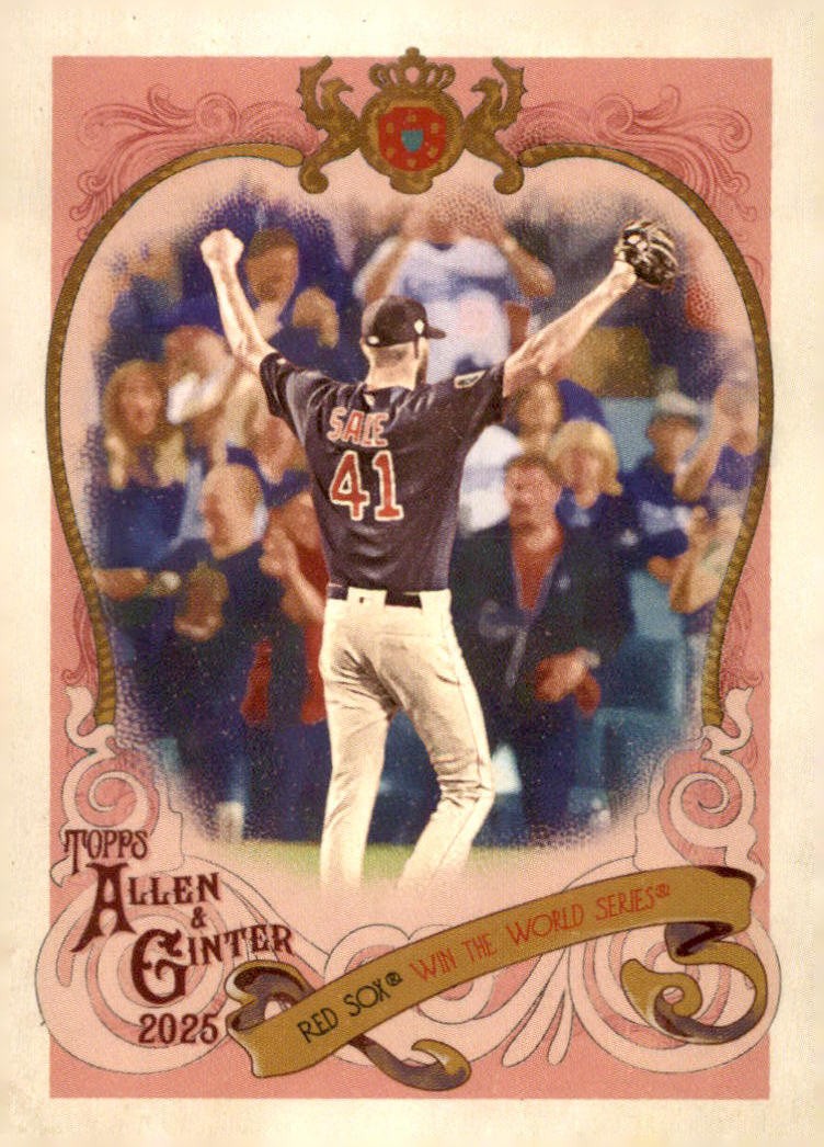Chris Sale #SV-24 Baseball Cards 2025 Topps Allen and Ginter Sweet Victory trading card — raw and PSA graded price guide