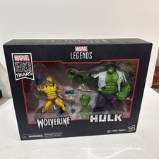 Marvel Legends Series 80th Anniversary Hulk & Wolverine 6 Action Figures - NEW