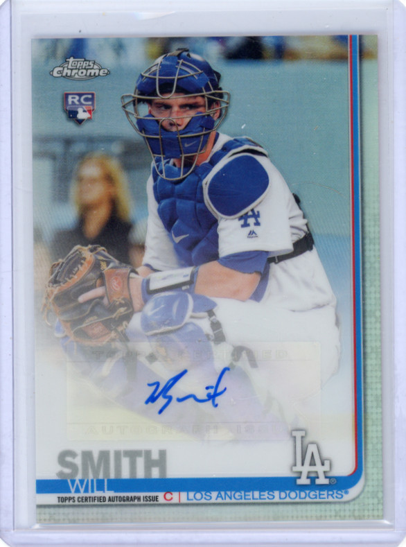 2019 Topps Chrome Update Will Smith RC Refractor Auto Dodgers