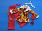Vtg Barbie-Clone Shillman Mod 'Glamour Hostess' Outfit + Hong Kong Accessories