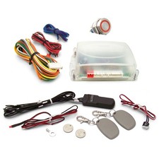 One Touch Engine Start Kit With Rfid - Red Illuminated Button Hot Rods One Touch Engine Start Kit With Rfid - Red Illuminated Button Hot Rods