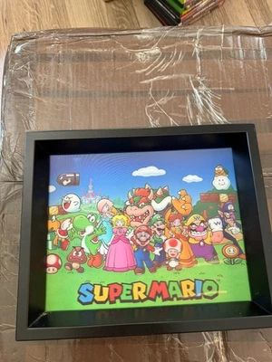 Super Maro Bros. Characters Hologram 3D 9x11 Offical Art - Image 1 of 4