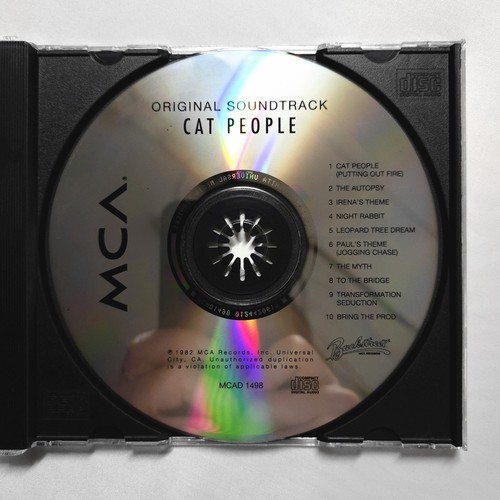 Cat People Original Soundtrack O.S.T. Giorgio Moroder CD 1982 MCA - Picture 3 of 3