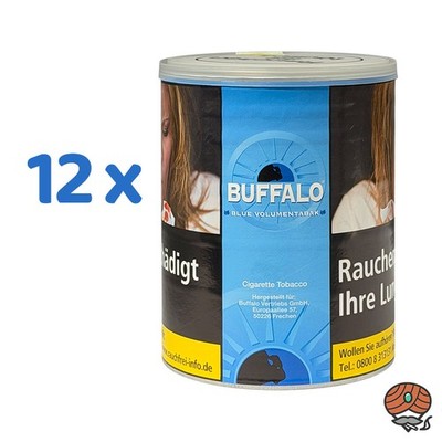 Buffalo Blue / Blau Volumentabak - Stopftabak Dose 12x 75g