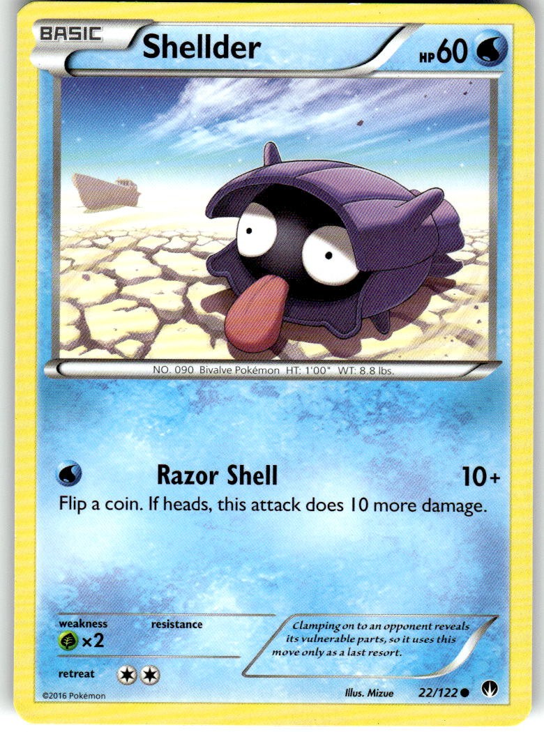 Shellder (22) Common XY - BREAKpoint 22/122 LP