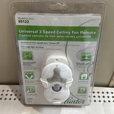 HUNTER Universal 3 Speed Ceiling Fan Remote Control Model 99122 White New Sealed