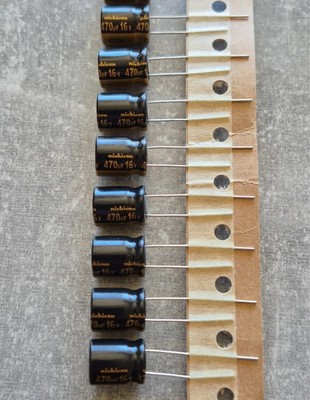 Nichicon 470uF 16V Audio ELKO Kondensator Radial Menge Wählbar 1-10 Stück