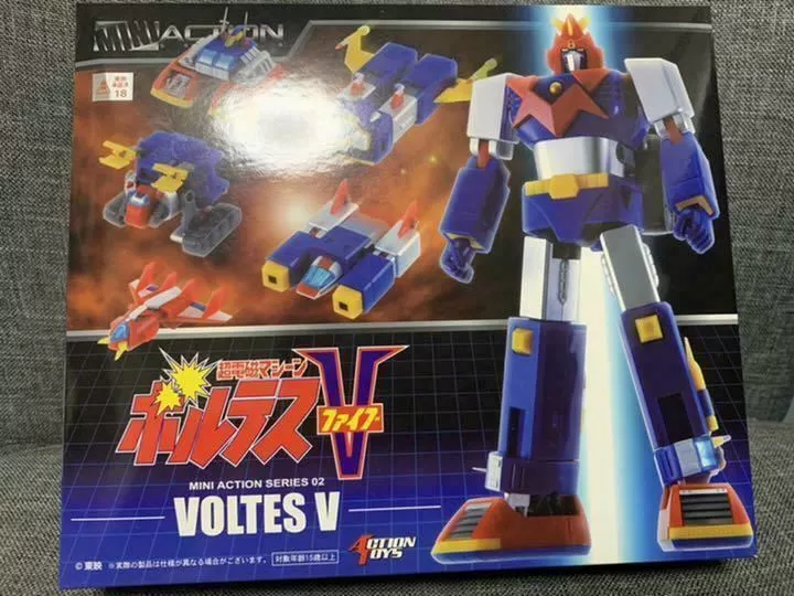 Super Electromagnetic Machine Voltes V Action Toys MINI ACTION FIGURE Rare  Mint