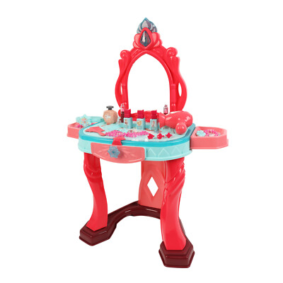 Rosa Mädchen Glamour Schminktisch Kosmetik Set Spiegel Prinzessin Spielen Spielzeug
