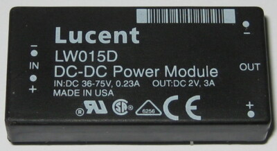 Lucent DC-DC Regulated Converter  - 2V / 3A DC Output - LW015D - 36-75V DC Input