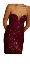 Red/wine Dress For Women, David’s Bridal Brand NEW NEVER WORN.