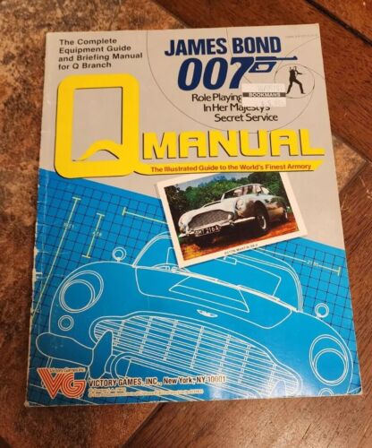 Q Manual Victory Games James Bond 007 RPG Equipment Guide, Armory, Gadgets - Afbeelding 1 van 9