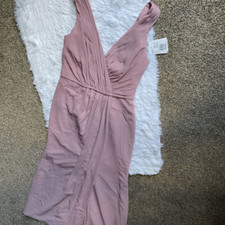 David’s Bridal Chiffon Tank Dress Maxi Maid of Honor Bridesmaid Wedding Formal 8