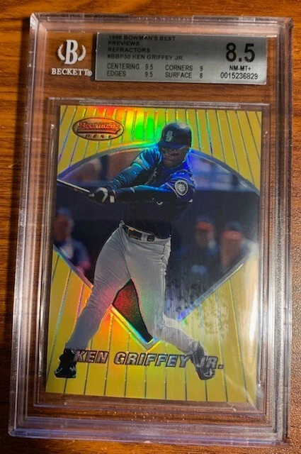1996 Bowman Best Preview Refractor #BBP30 Ken Griffey,Jr. Beckett