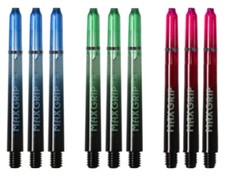 3 Sets XQMax Max Grip Gradient Medium Dart Shafts - Blue Green Red