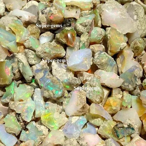 ~50 Cts ~ Genuine Ethiopian Opal Rough, Crystal Opal Raw (5 to 6 Piece)