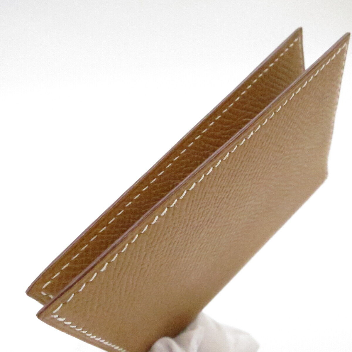 Authentic HERMES Business Card Holder Square In K Light Authentic HERMES Business Card Holder Square In K Light