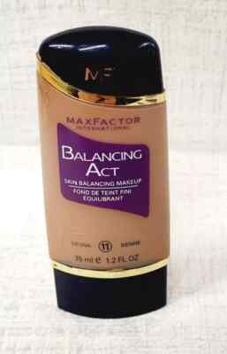 Max Factor BALANCING ACT Liquid Foundation Makeup Dry Oily Skin 11 SIENNA 1.2 oz