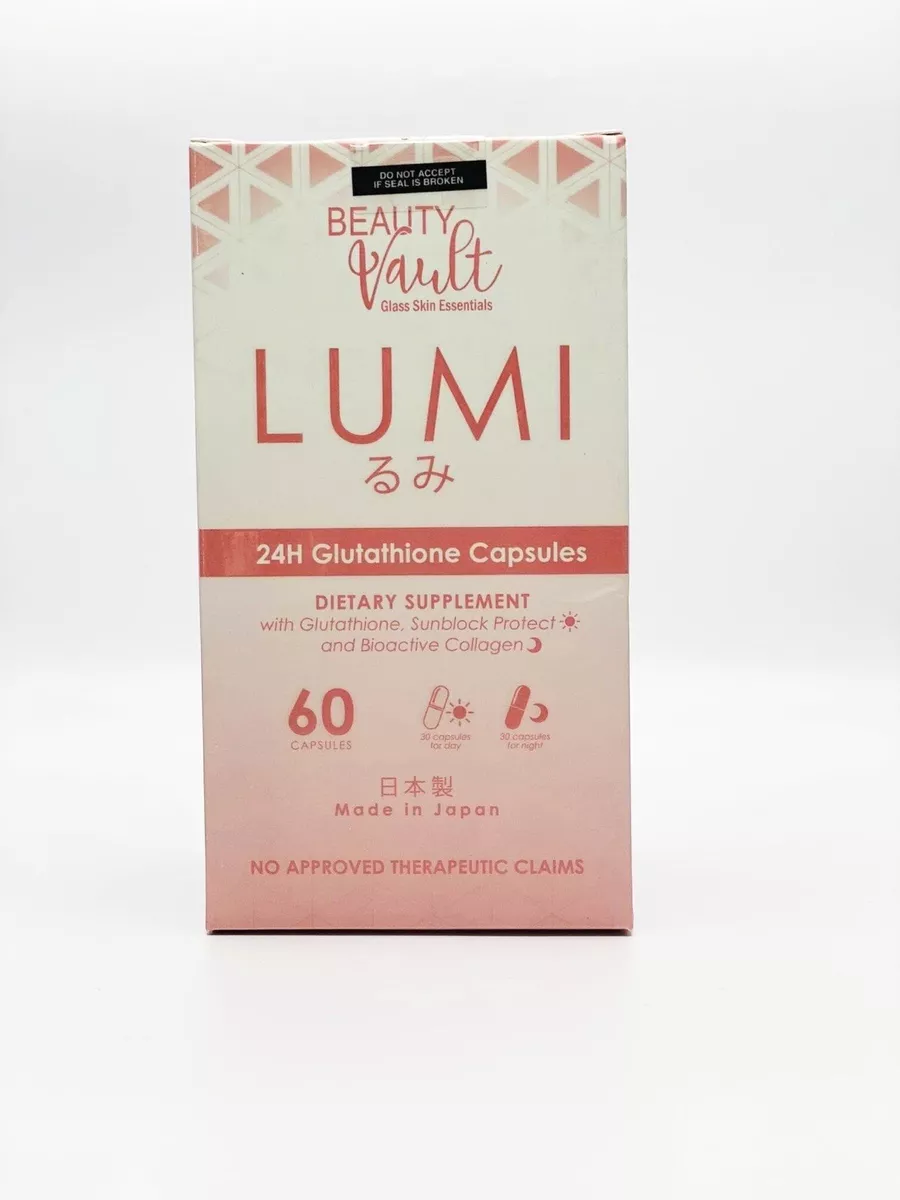 Beauty Vault LUMI 24H Glutathione Capsules, 60 Capsules