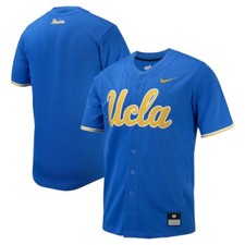 UCLA Bruins Nike Men's Blue Full-Button Official NCAA Baseball Jersey