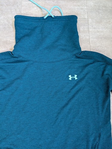 Under Armour Women’s Athletic High Collar Blue Sweatshirt Small - Picture 9 of 9