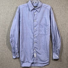 Banana Republic Mens M Shirt Long Sleeve Button Down Blue 100 Cotton MS42