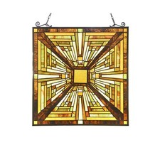 Capulina Stained Glass Window Hanging Panels Mission Elegant Style Suncatcher...