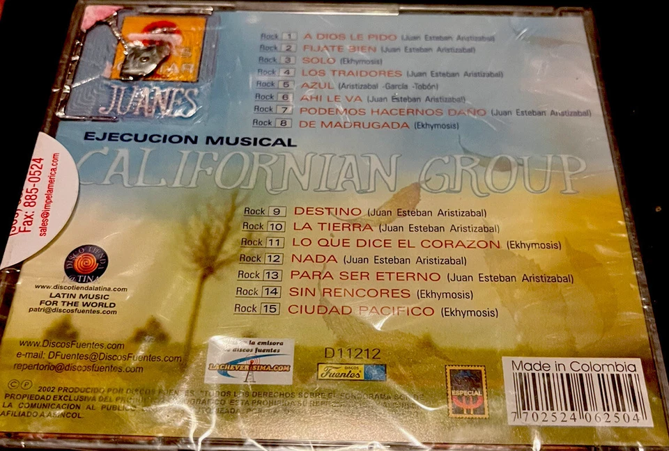 15 Pistas De Cantar Como Junes Karaoke CD Sealed Fuentes Columbia - Image 2 of 2
