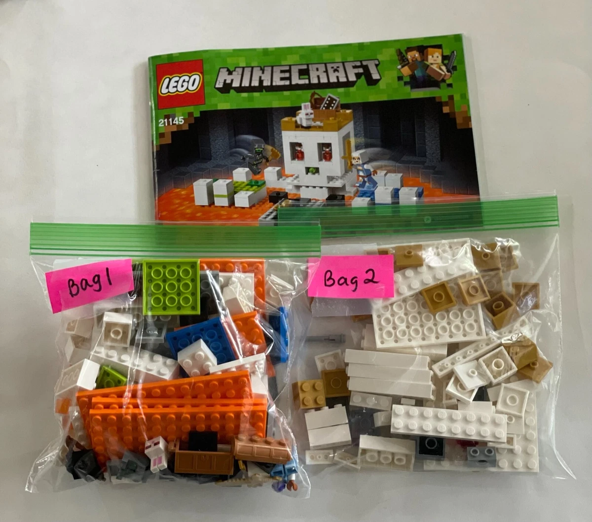 LEGO Minecraft 21145 The Skull Arena 100 Complete Retired