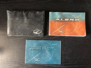 2000 Oldsmobile Alero Owners Manual With Case Oem Free Shipping Ebay