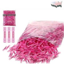 Heat Shrink Butt Wire Connectors Crimp Red Terminals AWG 22-16 Gauge1000-100PCS