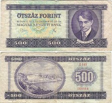 Ungarn Banknote Schein 500 Forint 1975 Magyar Nemzeti Bank P-172b