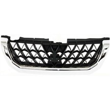Fits Mitsubishi Montero Sport Grille For 2000-2001 Chrome Shell Black Plastic