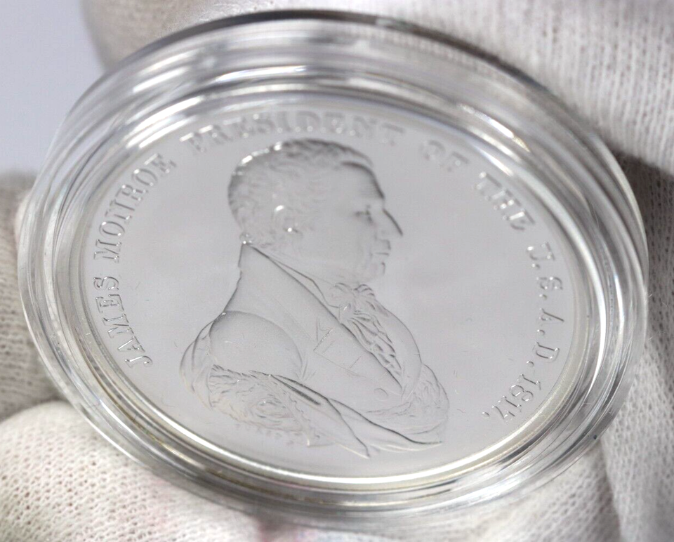 US Mint Presidential James Monroe 1oz .999 Silver Medal eBay