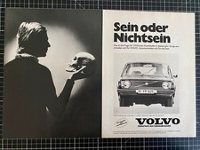 Sein oder Nichtsein Volvo Oldtimer Original 1973 Vintage Werbung Reklame advert