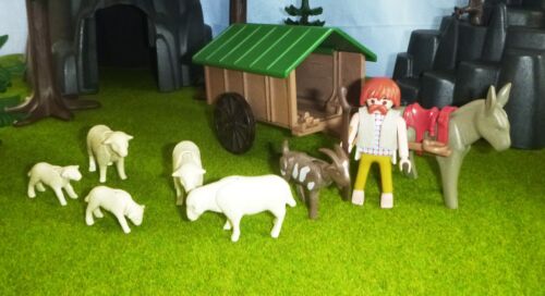 PLAYMOBIL ASTERIX: galos, pastores con carro de pastor, ovejas, cabras y burros - Imagen 1 de 2