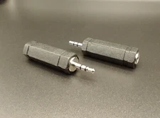 🔥 New PAIR 1/4" Stereo Female To 1/8" (3.5mm) Stereo Male Adapters. USA Seller.