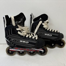 Tour Hockey ETX 550 Stabilizer System Tri Coil Chassis Inline Skates Men's Sz 7