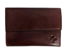 Patricia Nash Woodstock Leather Frame Wallet British Tan NWT