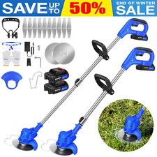 Garden Lawn Rechargeable Weed Strimmer Cutter Electric Cordless Grass Trimmer 