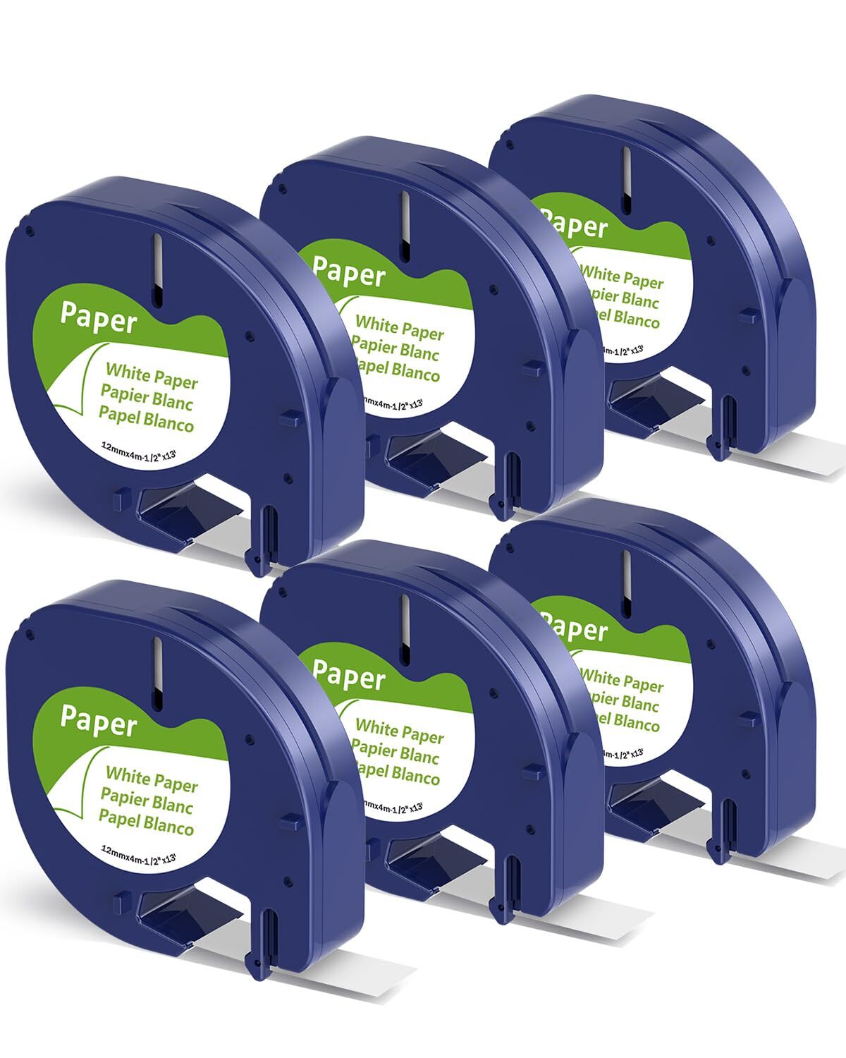 Replace for Dymo Letratag Label Maker Refills 91330 10697 12mm x 4m 1/2 x 13 ...