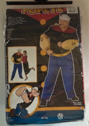 Traje completo Fun World Popeye disfraces para hombres