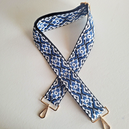 Verstellbarer breiter marineblauer Umhängegurt Ersatz für Handtasche Geldbörse 2" Gitarre - Bild 10 von 21