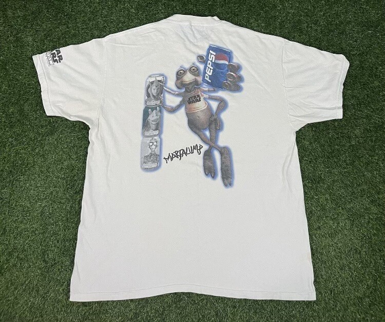 VTG Rare MARFALUMP Star Wars EP The Phantom Menace PEPSI Promo Shirt Sz XL