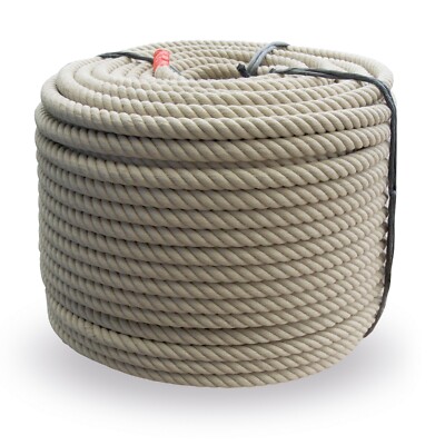 5,90 /m | Hanf-Seil| Ø 32 mm | 15 m | Natur hell | gedreht | 4-litzig | Garnen |